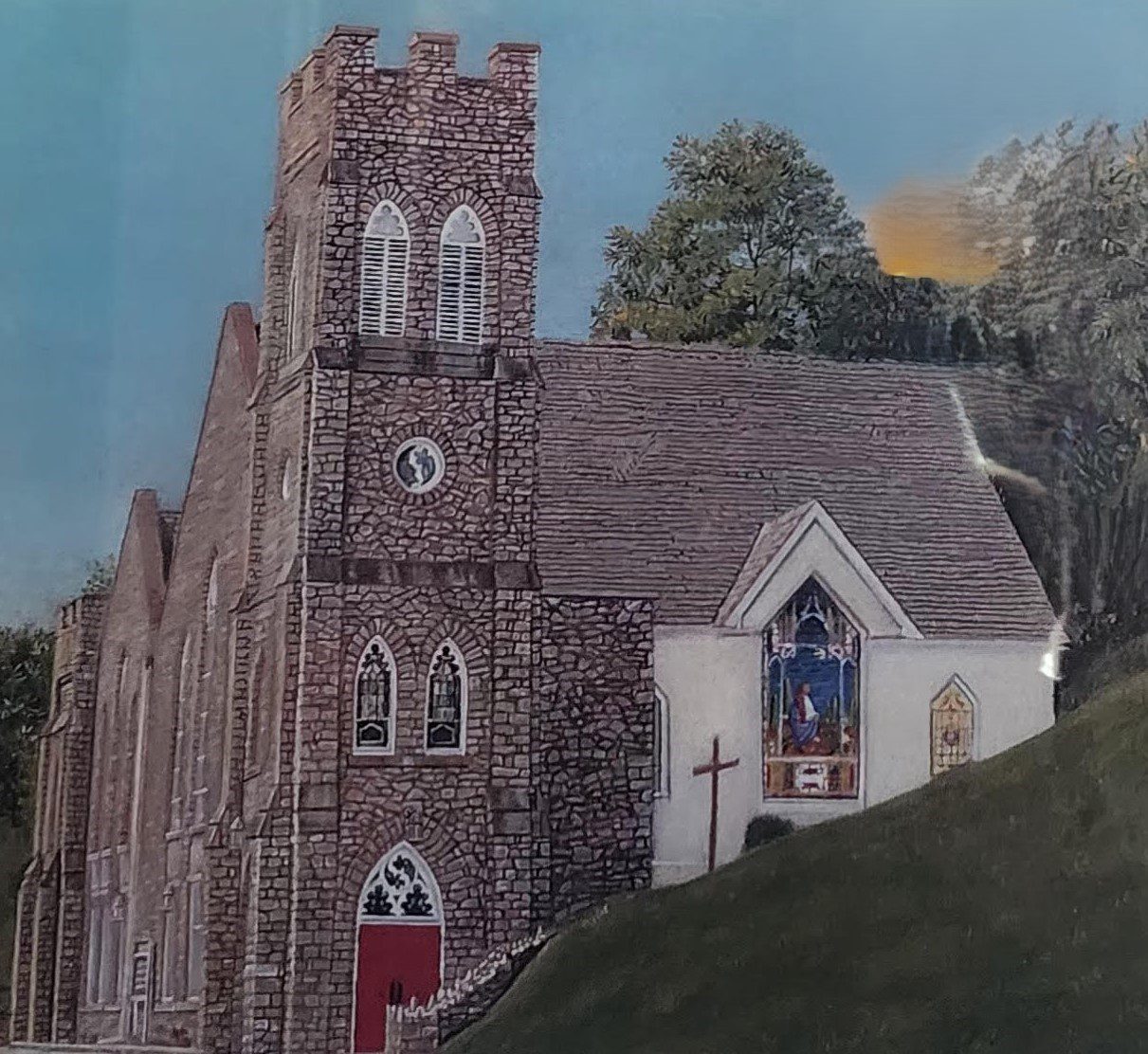 A church painting